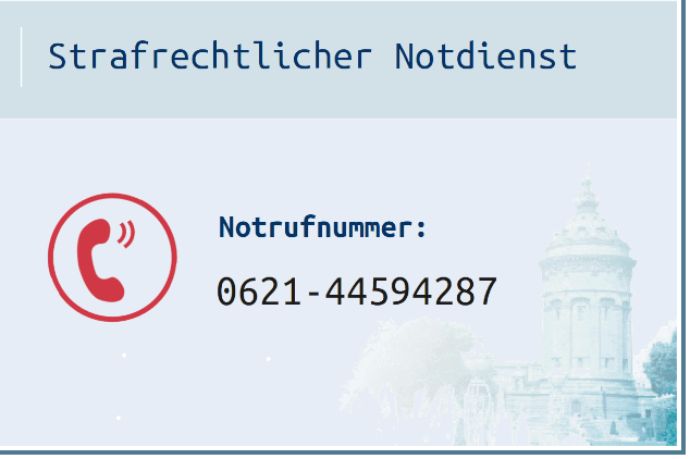 Notdienst Anwältin Sabrina Hausen Mannheim